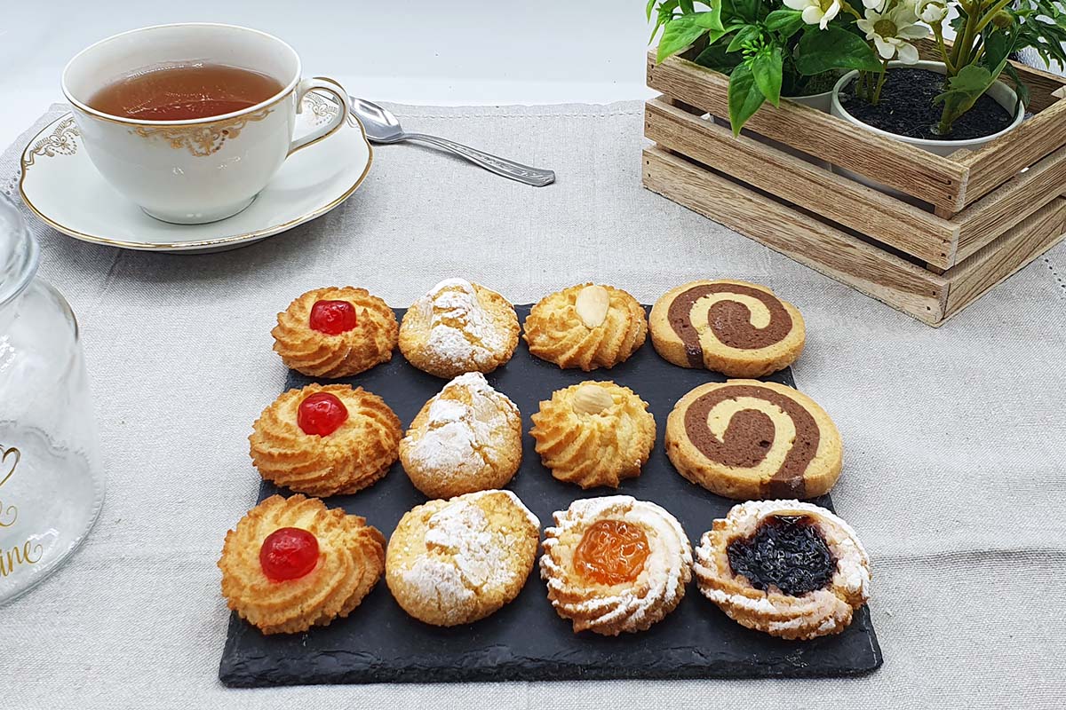 Assorted tea pastries | biscuits for tea | pastries for tea