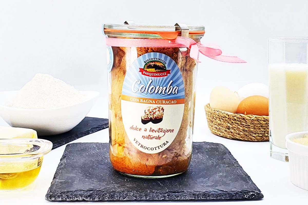 colomba con bagna curacao, 250g