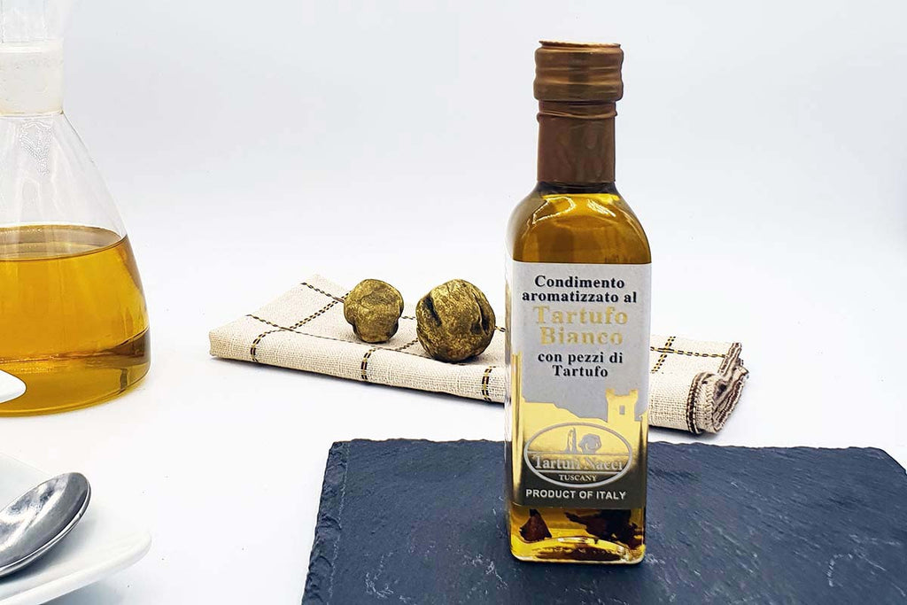 olio extravergine di oliva al tartufo bianco
