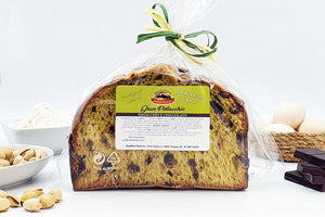 panettone gran pistacchio, con pistacchio e cioccolato, 380g