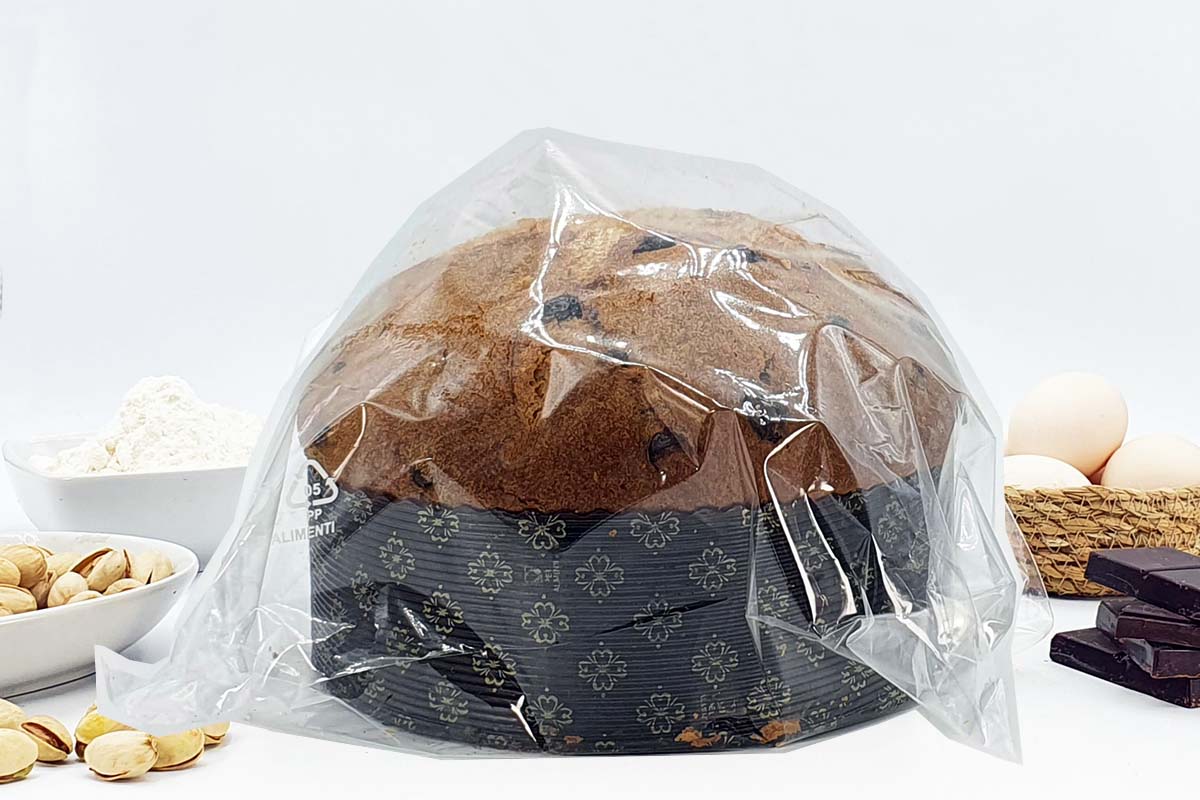 panettone gran pistacchio, con pistacchio e cioccolato, 760g